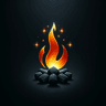 Smoke and Sear flame logo